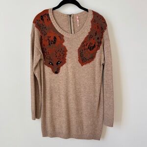 Vintage Oversized Fox Sweater